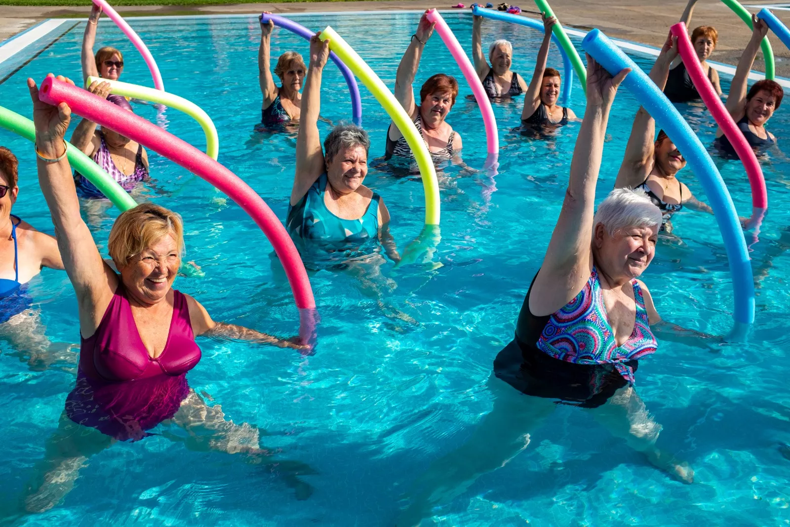 Seniors in the Pool at the YMCA